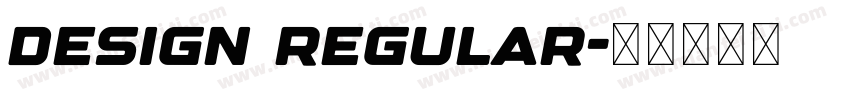 Design Regular字体转换